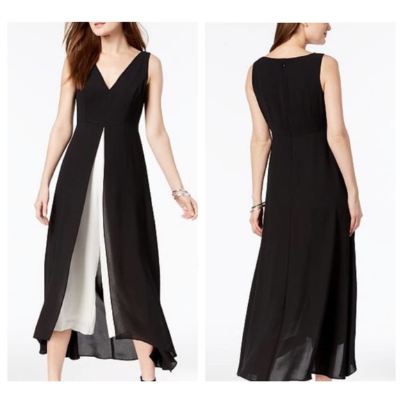 adrianna papell colorblock jumpsuit